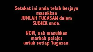 MySMS Cara nak isi markah