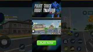 police Truck Robot Game