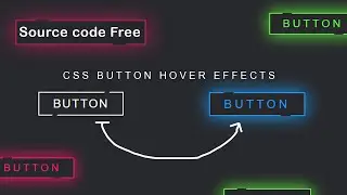 Modern CSS Glowing Button Hover Effects | Using HTML CSS @Easy Editing Tutorial