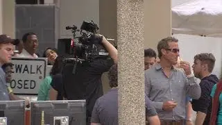 Travolta film crew began shooting Tuesday on Chester Ave.