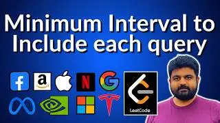 Minimum Interval to Include Each Query: 1851 - faang interview question