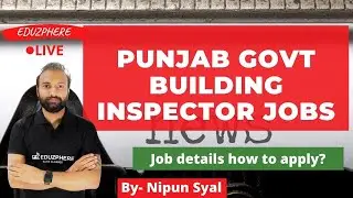 PPSC Building Inspector  jobs  THE DEPARTMENT OF  Punjab LOCAL GOVERNMENT By Eduzphere