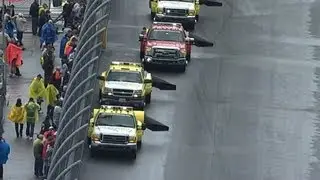 NASCAR has a window, track drying has begun