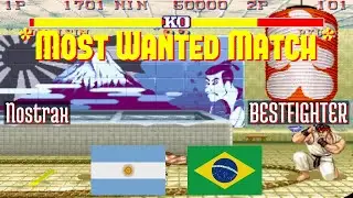 FT10 @sf2ce: Nostrax (AR) vs BESTFIGHTER (BR) [Street Fighter II Champion Edition Fightcade] Feb 2