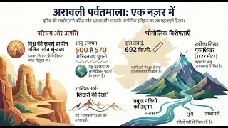 अरावली पर्वतमाला | Aravalli Range Short Information | Indian Geography in Hindi