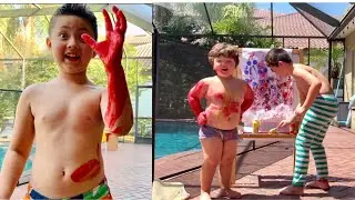 Kids having fun painting- on their body.  If you don&rsquo;t mind to clean up- check out what they did.