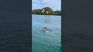 Would you swim here👀 #lakebled #europesummer #bucketlisttravel #hiddengems #slovenia