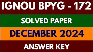 BPYG 172 December 2024 Solved Question Paper | IGNOU Philosophy of Religion Exam Preparation