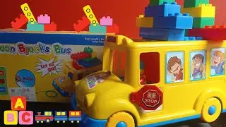 UNBOX SCHOOL BUS WITH BLOCKS