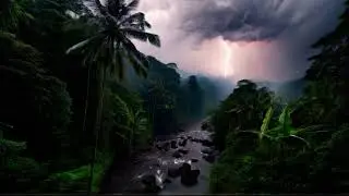 Amazon rain thunder, dog, baby, sleep, rainforest, relax, nature sounds