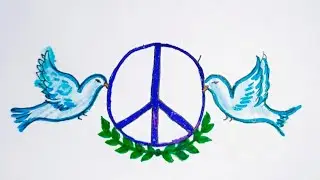 peace Poster Drawing || How to Draw International Peace Day || Peace Day Drawing Easy || #peaceday