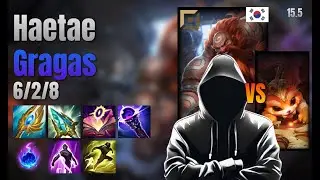 Haetae Top Gragas vs Gnar lol KR solo rank Full Game 15.5 | 해태 그라가스 vs 나르