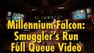 Millennium Falcon: Smuggler's Run FULL Queue Experience | Star Wars: Galaxy's Edge | Disneyland