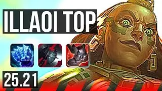 ILLAOI vs JAX (TOP) | 9 solo kills, 14/2/9, Legendary | KR Master | 25.21