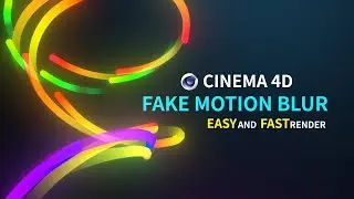 CINEMA 4D Echo Motion Blur Tutorial l 오브젝트 잔상 표현하기