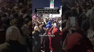 For the second night in a row, massive protests have erupted in Jordan for #gaza #palestine #shorts