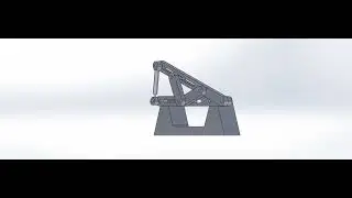 Four-Bar Angle-Type Slotted-Link Mechanism Solidworks Motion Animation