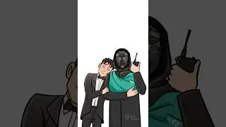 How squid game should&rsquo;ve ended 👬 #squidgame #gihun #frontman #art