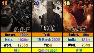 Yash All Movies Budget & Box Office Collection | KGF Star Yash Hit And Flop Movies | Yash Career 