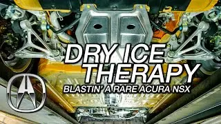 Dry Ice Cleaning RARE Acura NSX Imola Orange Pearl back to FACTORY FRESH