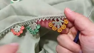 UZUN ZAMANDIR BÖYLE FARKLI OYA MODELİ YAPMAMIŞTIM 👏 #crochet #tığoyaları #oyamodelleri 