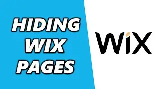 How to Hide Pages In Menu Bar On Wix Website