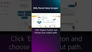 DHL Parcel Data Scraper | Extract Orders Tracking Links, Delivery Status, and Date & Time easily!