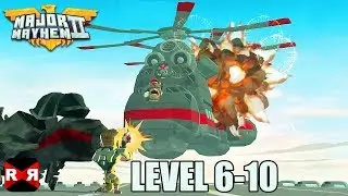 Major Mayhem 2 - Level 6-10 - iOS / Android Walkthrough Gameplay