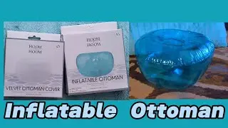 Inflatable  Ottoman  and Cover. From Five Below