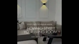 Warm Lights & Neutral Colors #home #interiordesign #sereneliving