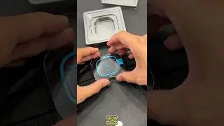 Applying Apple Watch Ultra 2 Tempered Glass Screen Protector - Easily Alignment Support Kit #shorts