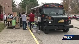 Kammerer Middle School students collect canned food, other items for 'Hope Buss'