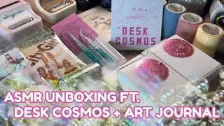 ASMR Unboxing Haul ft. @deskcosmos + Art Journal Spread ✨