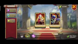 Castle Clash F2P | Spending 100 Hero Coin For Epic Hero | Hire Trick