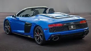 2023 AUDI R8 SPYDER PERFORMANCE in Ara Blue Crystal Effect!!