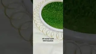Round Mirrored Serving Trays METAL Gift 🎁 #alimetalcraft #decor #diwali #decoration #hamper#trending