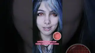 MYEYEBB Blind Red Mesh Cosplay Colored Contact Lenses | Prescription