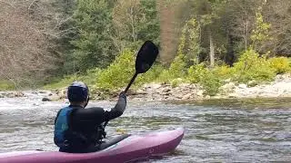 Jim at Rooster Tail Rapid on Wilson Creek