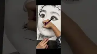 Learn to draw hyper realistic baby lips and esey step by step #sketch #video #viral