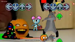 FNF Rat Dance chess Meme VS Corrupted Annoying Orange sings Sliced Song -Friday Night Funkin'