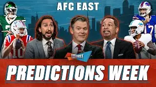 AFC East: Nick, Brou dive into their division predictions for the 2025 season | FIRST THINGS FIRST