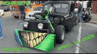 🔥 Downtown Monroe, NC | Cruise-In Highlights | Classic Cars Galore &ndash; April 2025 (Part 1)🔥