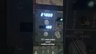 737-900 (Series) cabin press panel has faulty panel lighting wiring.