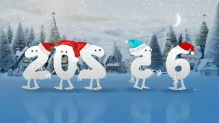 Goodbye 2025 Welcome 2026\ Happy New Year Cartoon \No 239