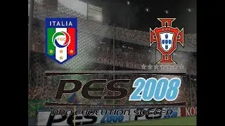 PES 2008 PS2 - Italia vs Portugal - Konami Cup - Final