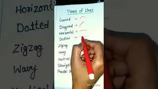 Types of lines #shortvideo #vairal #art #drawing #line
