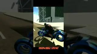HILARIOUS STUNT WITH TRON BIKE 😱😤 #shorts #stunt #tronbike
