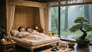Calming Rainfall and Soft Piano Tunes for Deep Sleep and Serenity for Deep Night Stillness