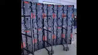 Backstage of Curved LED Wall