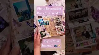 &ldquo;Try This Photo Layout Idea in Your Scrapbook 💡📒 #photodiary #diaryideas #journallifehacks